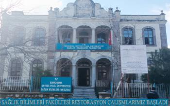 SAĞLIK BİLİMLERİ FAKÜLTESİ RESTORASYON İŞİMİZ BAŞLADI