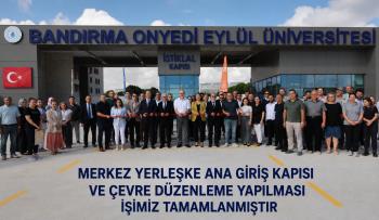 MERKEZ YERLEŞKE ANA GİRİŞ KAPISI VE ÇEVRE DÜZENLEME YAPILMASI İŞİMİZ TAMAMLANDI